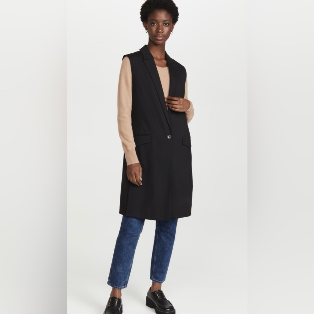 Munthe Reims Long Line Single Button Closure Gill… - image 2